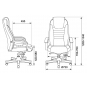 Кресло руководителя Бюрократ T-9923WALNUT