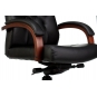 Кресло руководителя Бюрократ T-9928WALNUT кожа крестов. металл/дерево